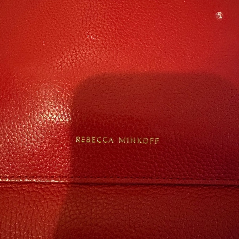 Rebecca Minkoff Megan, Red Leather Tote Bag - Picture 4 of 7